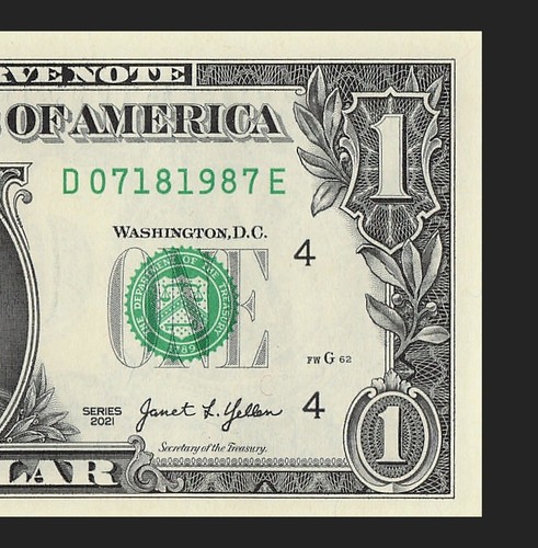 JULY 18 1987 Birthday Date Note Fancy Serial Number One Dollar Bill 07 18 1987 - Picture 6 of 11