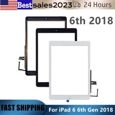 US For iPad 9.7" 6 6th Gen 2018 A1893 A1954 Touch Screen Digitizer  Home Button