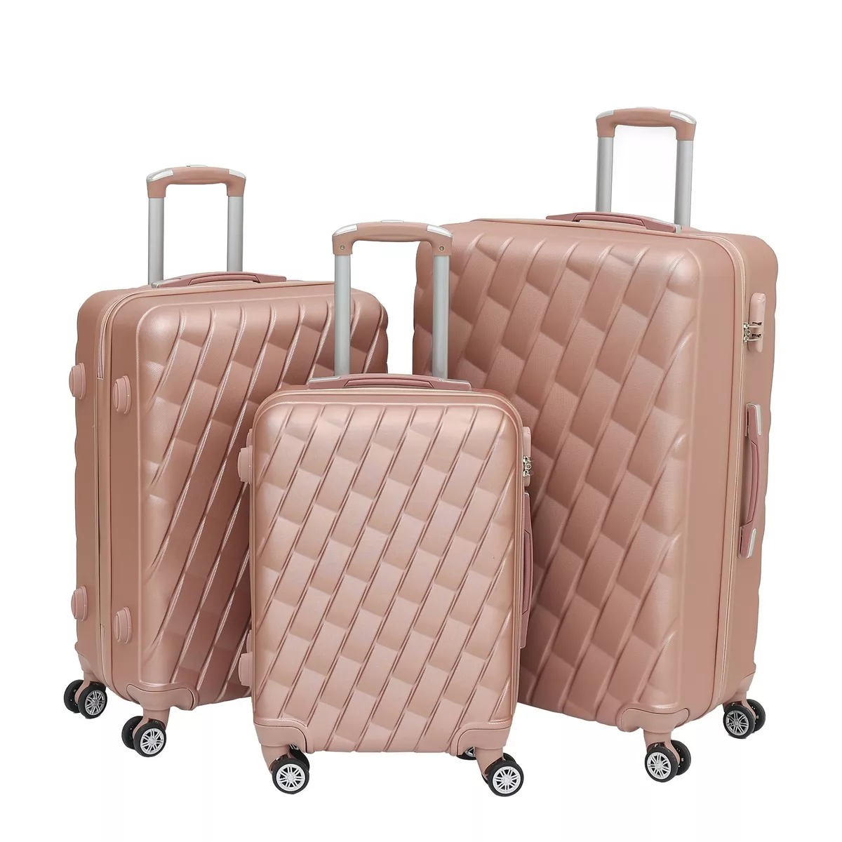 Lightweight hard shell 4 clearance wheel suitcase