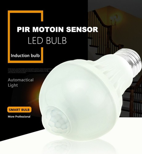 E27 Motion Sensor LED Bulb 5W 7W 9W Activated Body Detection Light AC85-265V RK - Picture 2 of 15