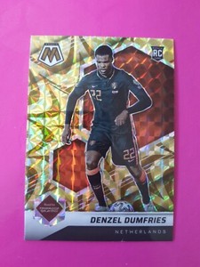 2021-22 Denzel Dumfries RC Gold Reactive SP Mosaic FIFA Road to World Cup #171