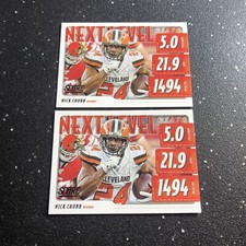 Nick Chubb 2020 Panini Score Football Next Level Stats #NLS-NC NFL Cleveland RB