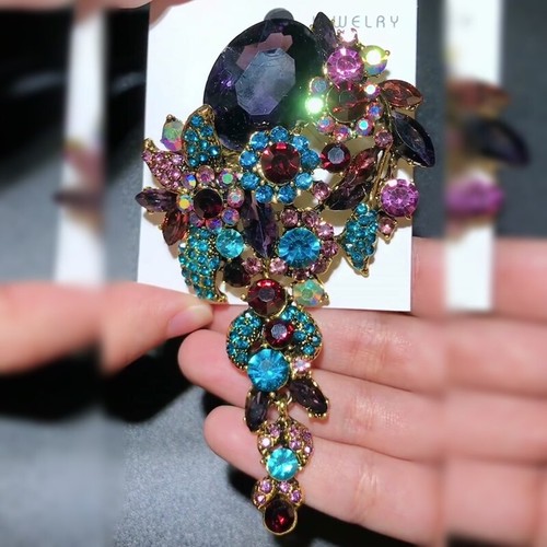 Broches fleur vintage tendance luxe épingles beaux bijoux cadeaux pour femmes hommes - Photo 51/244
