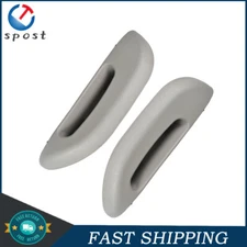 Driver Passenger Set Door Armrest Handle Cover Gray Front for Chevy Express Van