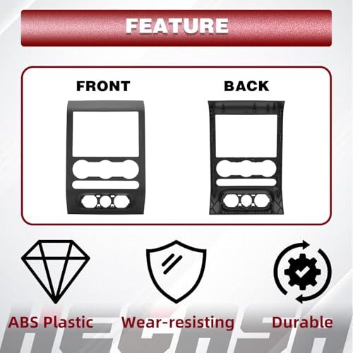 Dash Radio Bezel Center Trim Panel Compatible with 2004-2008 Ford F-150 F150 - Picture 4 of 8