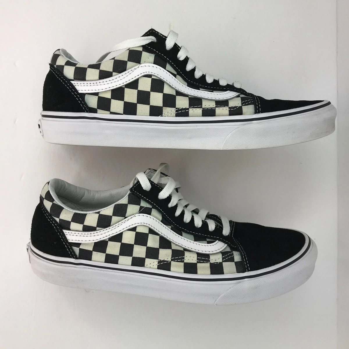 VANS Old Skool Black White Shoes, Men Size 9, Women Size 10.5, UK EUR | eBay