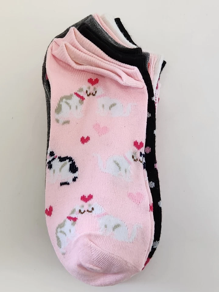 Mujer Calcetines x10 Gatos Gatitos Divertido Lindo Rosa Calcetín Talla 9-11 Zapato Talla 4-10 Nuevo Con Etiquetas Foto 3 de 4