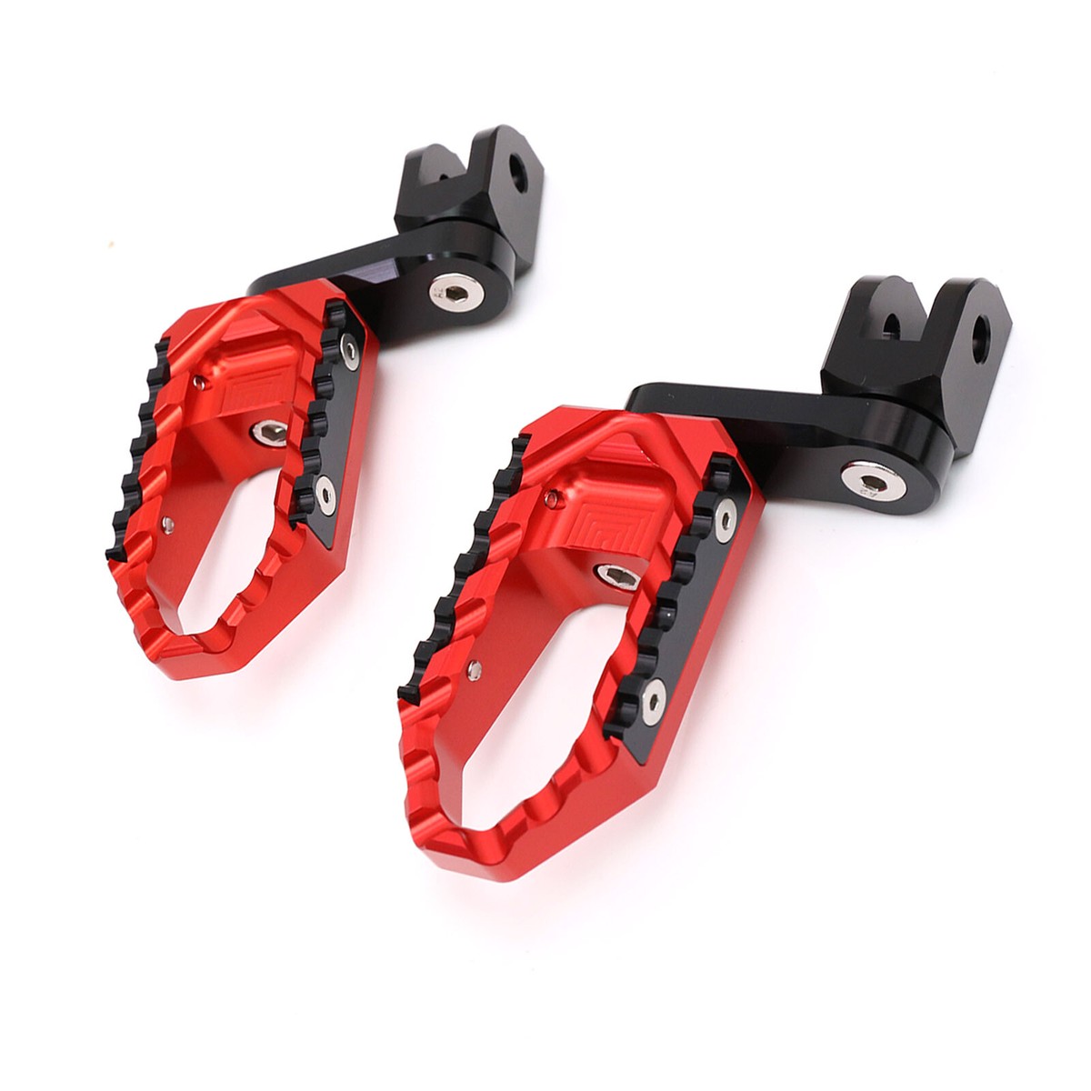 ハンドマフ、フットマフ Red TRC 40mm Adjustable Front Wide Footpegs For BMW F800ST
