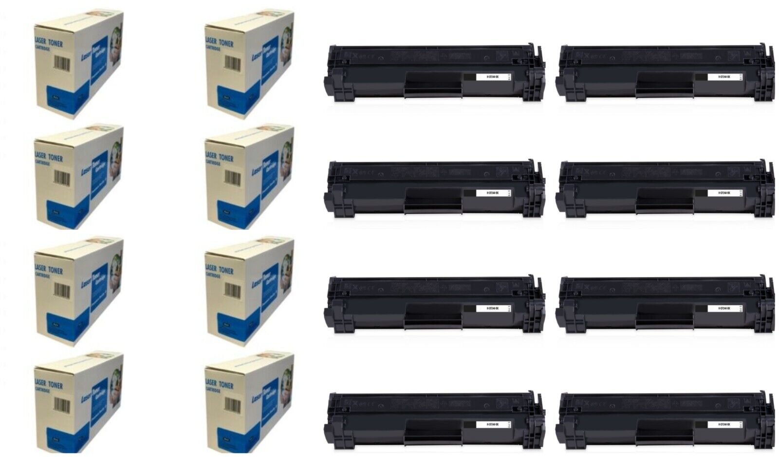 Toner for HP MFP M28w LaserJet Pro Printer 44A Cartridge Black Compatible 8 pk