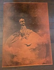 1968 LBJ POLITICAL CAMPAIGN POSTER Grim Reaper USA 29" X 21" E523 Made In USA