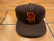 1980'S Jack McKeon SAN DIEGO GAME USED ISSUED PROFESSIONAL MODEL HAT 6 7/8