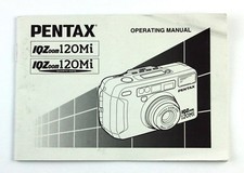192891 Pentax IQZoom 120Mi  120Mi Quartz Date Genuine Instruction Manual