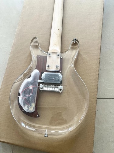 Guitarra Eléctrica Hipping Ampeg Dan Armstrong Lucite. Tablero Protector de Palo de Rosa - Imagen 4 de 23