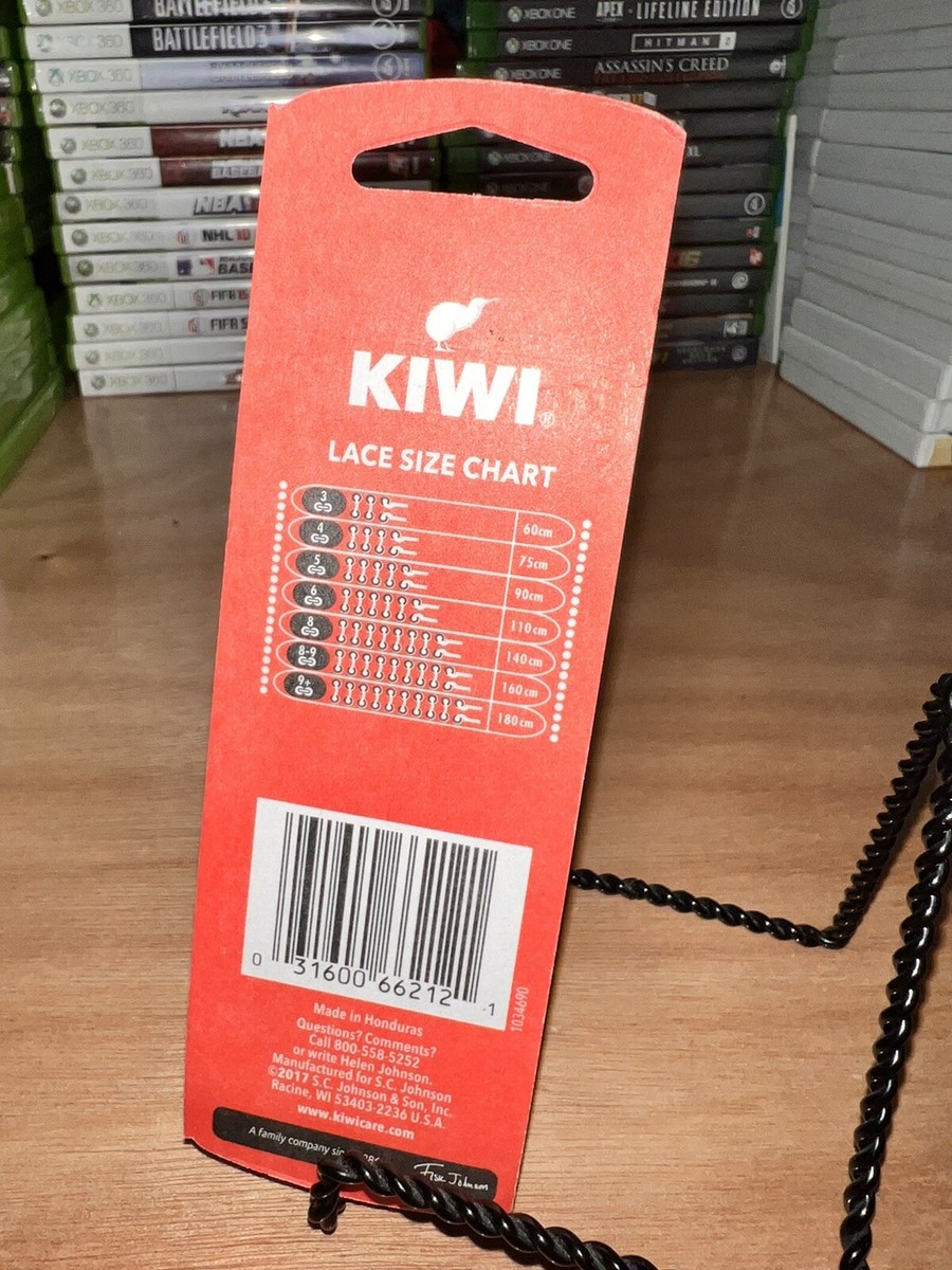 Boot Laces, Kiwi Outdoor Laces, 60 in, Round Brown 7-8 Eyelets