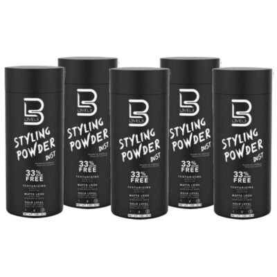 L3VEL3 Styling Powder Dust /Texturizing/Matte Look/Hold Level 3 - (5 Pack)