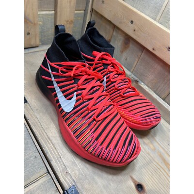 US13 NIKE Free TR Train Force Flyknit Shoes Black Neon Crimson Mens US13 NIKE Free TR Train Force Flyknit Shoes Black Neon  main image 3