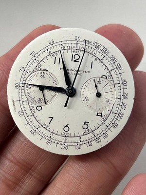 Vintage Chronometre Suisse Chronograph Manual Winding Landeron 51 Movement Parts