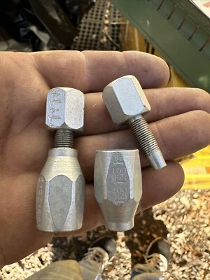 Qty:2 AEROQUIP 411-4S Hydraulic Hose Line Fitting 3/16-4 AII JIC X -04