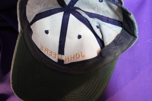 Denim John Deere SnapBack Trucker Hat Cap Made In USA K Products Blue Green - Picture 8 of 9