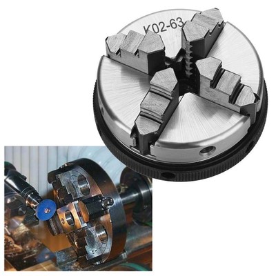 K02-63 Manual Self-centering DIY Metal Wood Lathe Chuck 
