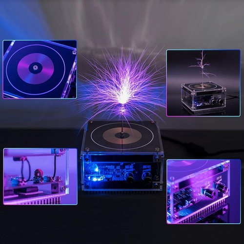Bobine Tesla haute qualité Bluetooth Mini Musique Tesla Bobine Arc Plasma Haut-Parleur Tesla Coil