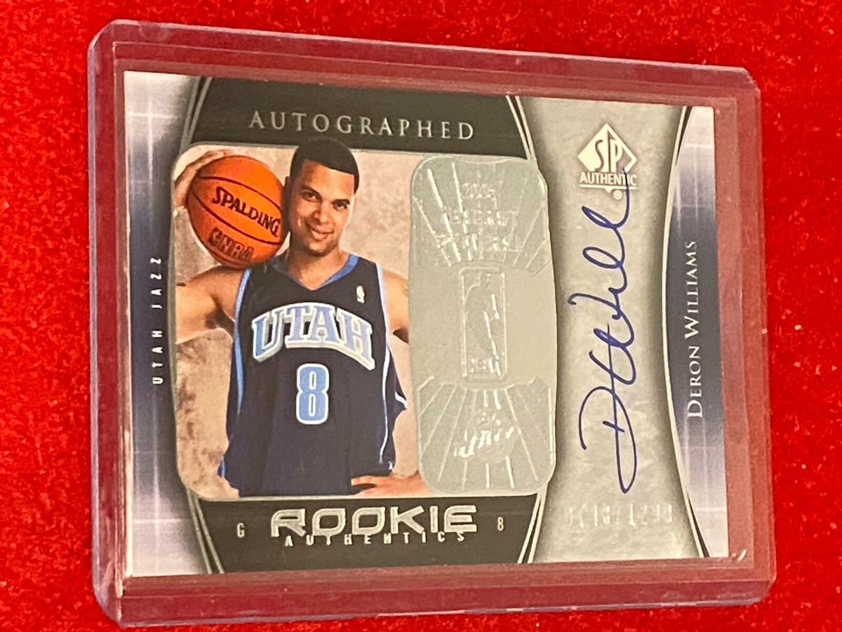 DERON WILLIAMS 2005 SP Authentic Rookie Autograph AUTO RC (JAZZ ILLINOIS)  #/1299