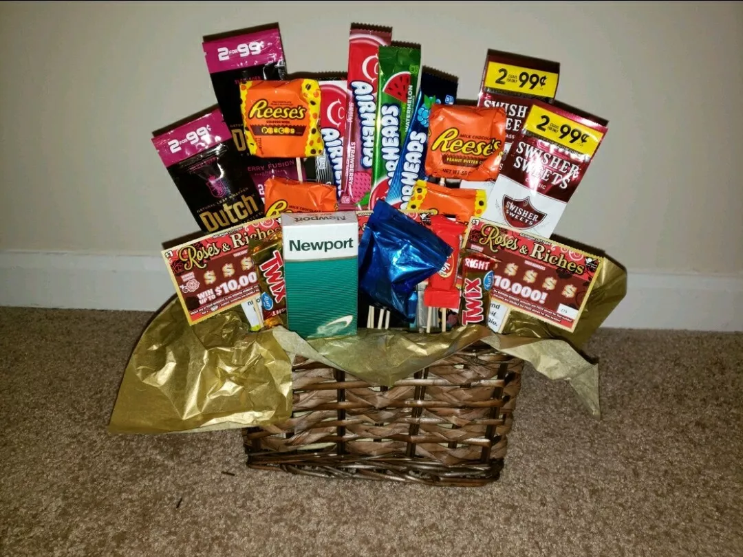 Fun and Games Gift Basket with Puzzles Cookies and Candies Thank