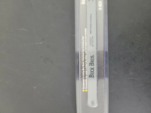 10x Buck Bros Hacksaw Blades 40210 10 Inch 18 Tooth High Speed Flexible 2 Blades - Picture 8 of 12