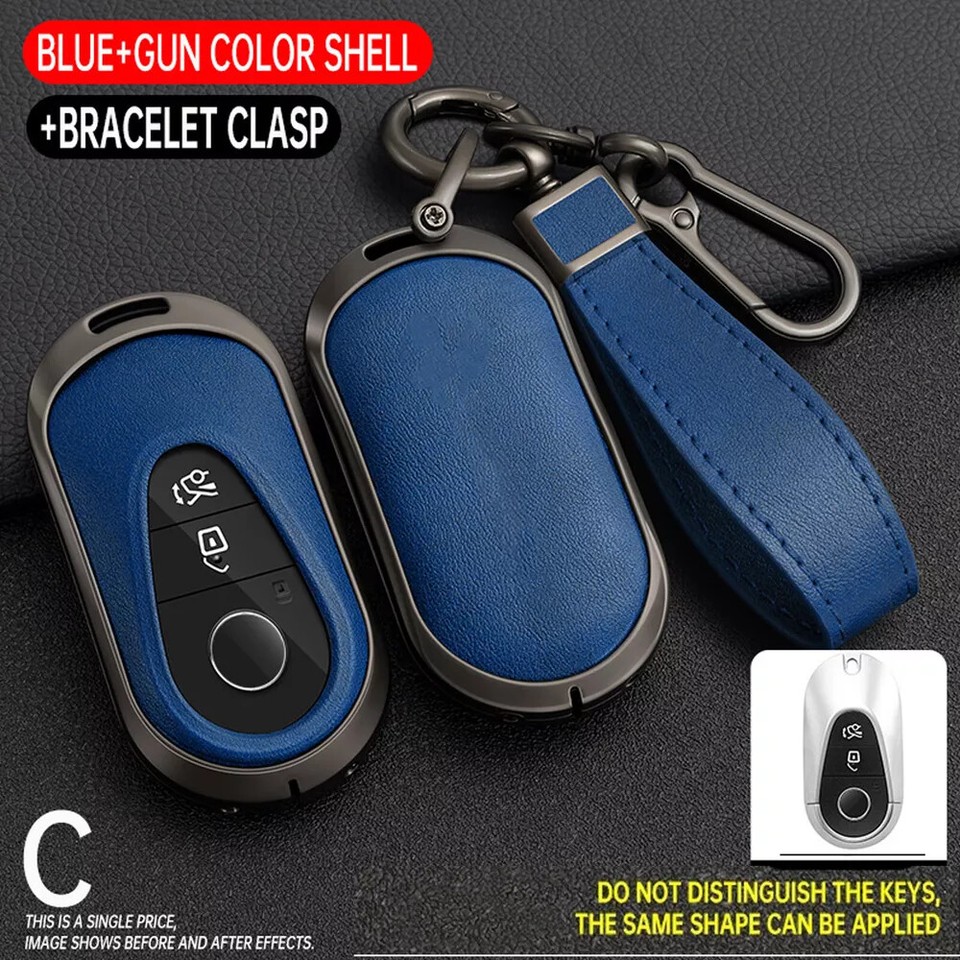 For Mercedes Benz C S Class 20212023 Car Key Fob Case Cover Zinc Alloy