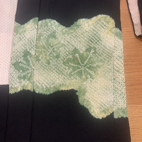 VINTAGE RARE NAORI RINZU SILK & HAND TIED SHIBORI JAPANESE KIMONO ROBE NWT $300 - Picture 5 of 15