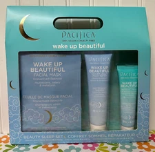 PACIFICA WAKE UP BEAUTIFUL BEAUTY FACIAL SLEEP SET WASH + MASK + RETINOL CREAM