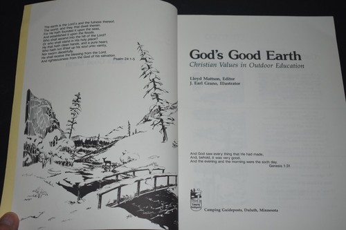 GOD'S GOOD EARTH ~ CHRISTIAN VALUES IN OUTDOOR EDUCATION ~ MATTSON ~ HOMESCHOOL - Picture 2 of 12