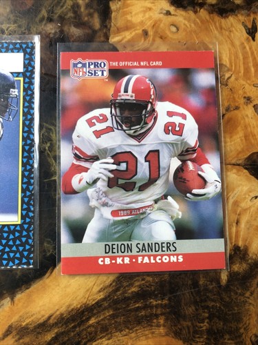 DEION SANDERS football Card Lot. Atlanta Falcons - Picture 4 of 6