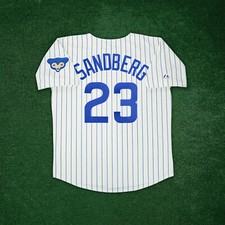 Ryne Sandberg 1958 Chicago Cubs Men's Ivory Cooperstown Home Jersey w/ Patch