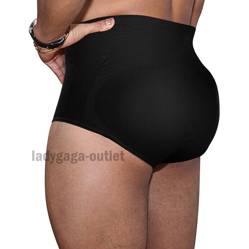 Uomo Butt Lifter Mutanda Imbottita Slip Nero Uomo Imbottito Butt - Foto 9