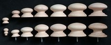BEECH KNOB,DRAWER KNOBS DRILLED, SCREW, OR SPIGOT, CHOOSE SIZE QUANTITY TYPE*