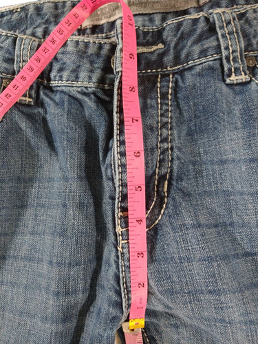 Men's Rock & Roll Cowboy Pistol Straight Regular Denim Blue Jeans 36W x 36L - Picture 10 of 10