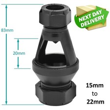 Fabdec - Straight Plastic Tundish 15mm x 22mm