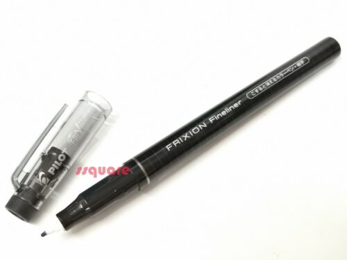 3 x Pilot SFFL-12F FriXion Erasable Fineliner Color Pen Drawing Pen, Black - Picture 1 of 8
