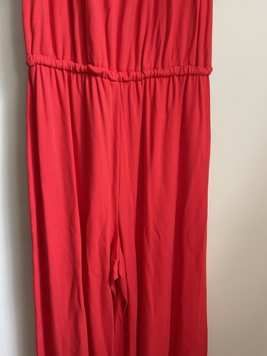 Lauren Ralph Lauren Womens Matsuko Off-The-Shoulder Cropped Jumpsuit Red XS - Picture 16 of 18