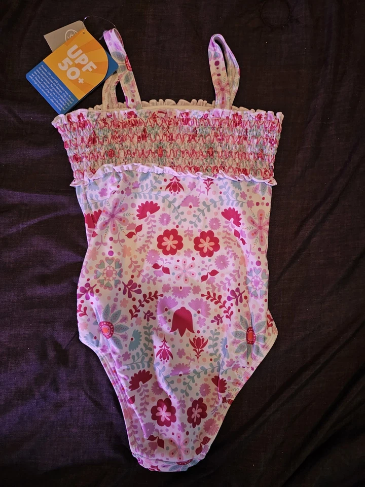 [Disney Store] Traje de baño Anna Elsa FROZEN para niñas - Talla 7/8 mediano niñas nuevo con etiquetas  Foto 2 de 2