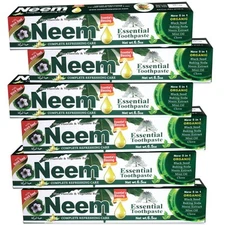 Neem Essential Toothpaste New 5 In 1 Formula 6 Pack