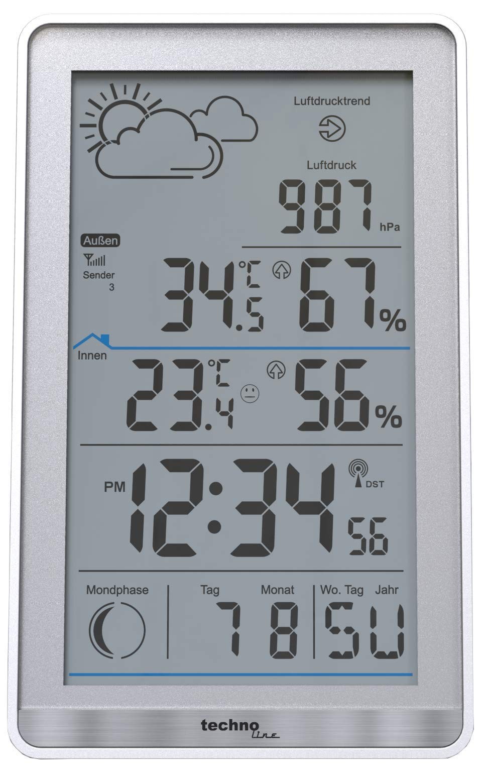 Stazione Meteo Wireless Technoline WS9218 con Sensore Esterno TX106-TH