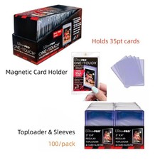 Ultra PRO 3x4 TopLoader & Sleeves / Magnetic One Touch Card Holder 35pt Cards