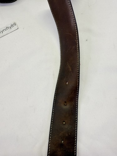 Auténtico Cinturón Gucci Monograma Doble G Usado-Usado. Chatarra de cuero - Imagen 16 de 24