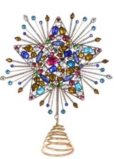 Cody Foster Christmas Jeweled Starburst Tree Topper-11.75"H