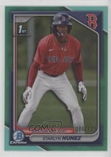 2024 Bowman Chrome Prospects Aqua Refractor 86/125 Starlyn Nunez #BCP-207 0c6