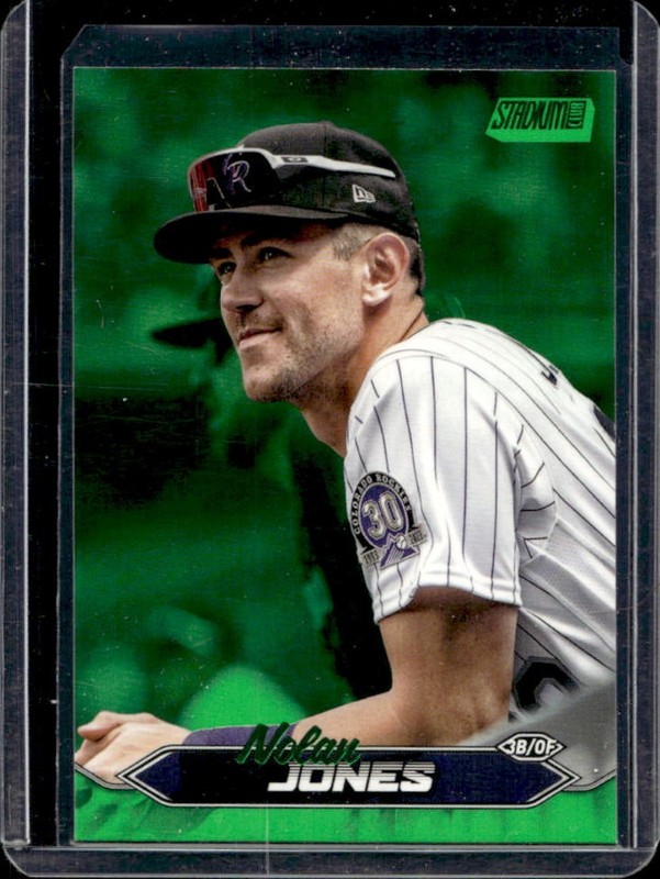 2024 Topps Stadium Club Nolan Jones Green Foil #/199 Rockies