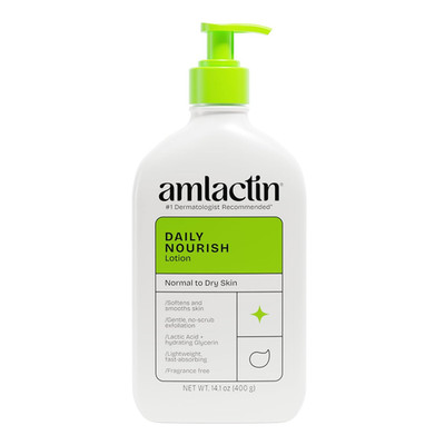 Daily Nourish Therapeutic Body Lotion for Dry Skin - No-Scrub Exfoliator and Moi