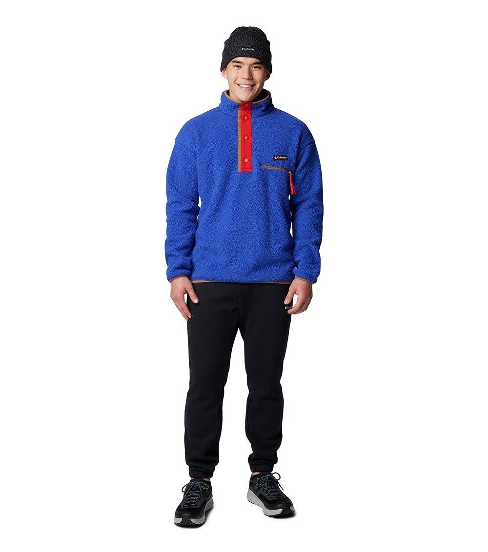 Columbia Helvetia Ii Jacket Men's Clematis Blue Half Snap Fleece